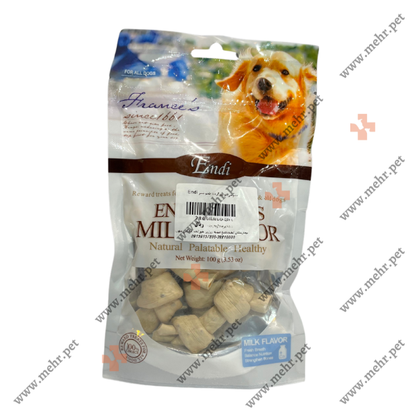 تشویقی سگ اندی طعم شیر 100g|Incentive dog Andy milk taste 100g