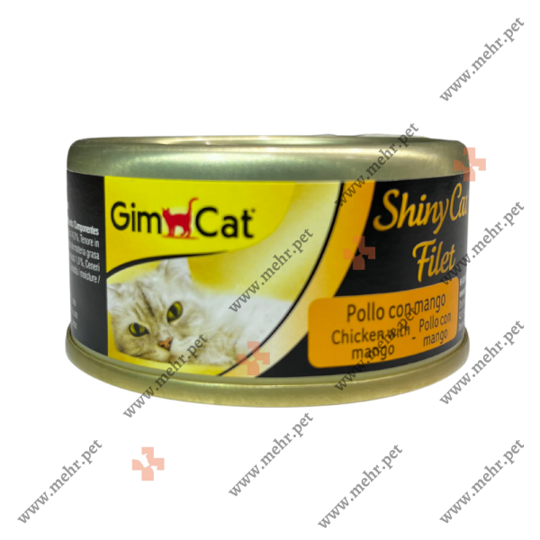 کنسرو گربه جیم کت طعم مرغ و انبه 70g|Canned Jim Kat chicken and mango flavor 70g