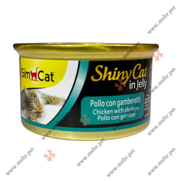 کنسرو گربه جیم کت طعم مرغ ومیگو در ژله70g|Canned Jim Kat chicken and shrimp flavor in jelly 70g