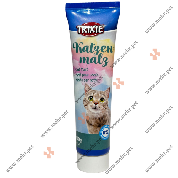 مالت و مولتی ویتامین گربه تریکسی خمیر مالت آنتی هربال | Trixie cat malt and multivitamin antiherbal malt paste