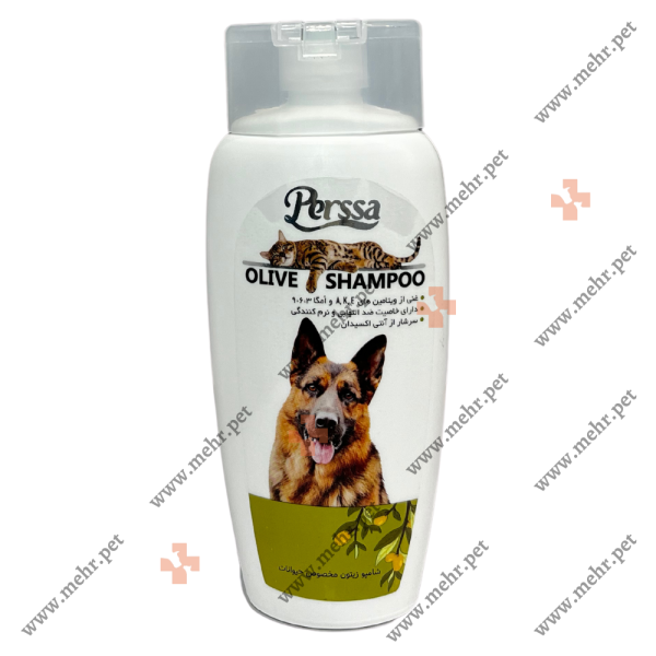 شامپوی حیوانات پرسا رایحه زیتون|Olive scented stray animals shampoo