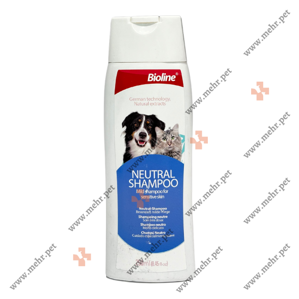 شامپوی سگ و گربه بیولاین پوست های حساس|Bioline dog and cat shampoo for sensitive skin