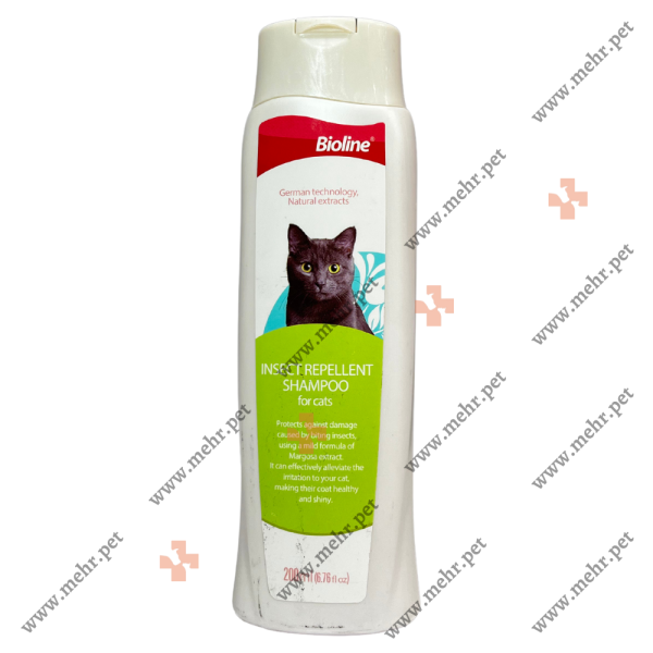 شامپوی گربه بیولاین ضد حشرات|Bioline anti-insect cat shampoo