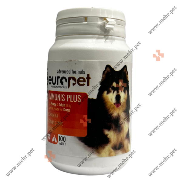 مکمل و ویتامین سگ یوروپت قرص تقویت سیستم ایمنی|Supplements and vitamins for dogs, Europet, tablets to strengthen the immune system