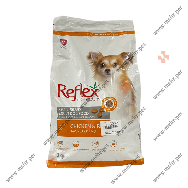 غذای خشک سگ رفلکس نژاد کوچیک طعم مرغ و برنج|Small breed reflex dry dog food with chicken and rice taste