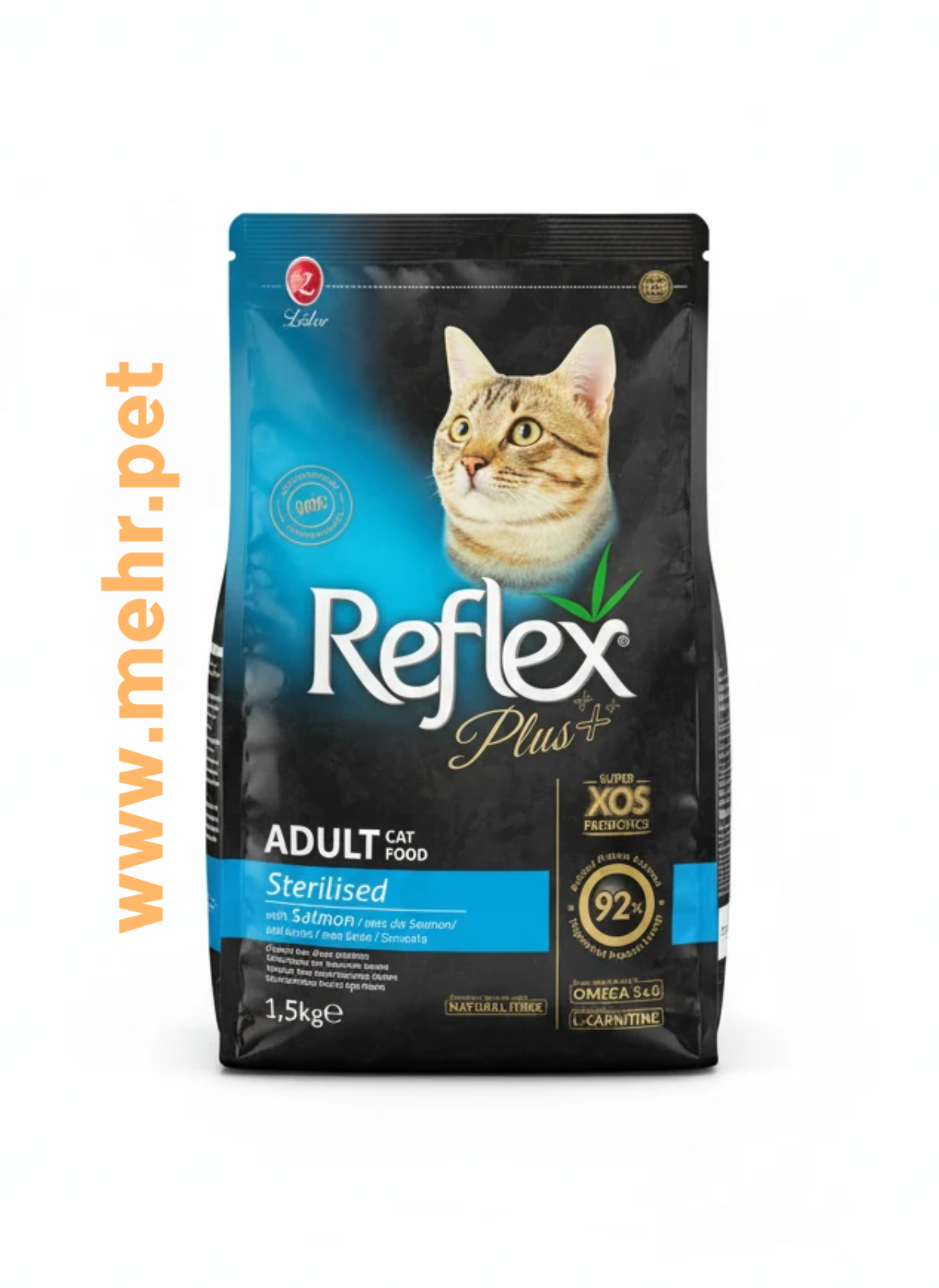 غذای خشک گربه عقیم رفلکس پلاس با طعم سالمون| Reflex Plus Adult Cat Food Sterilised with Salmon